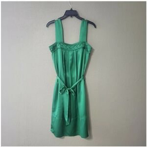 Banana Republic Emerald Silk Dress